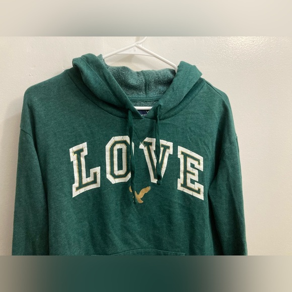 American eagle outfitters women size medium hoodie green - Picture 5 of 10